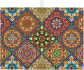 Retro Dish Drying Mat for Kitchen Counter Mandala Colorful Dish Drainer Rack by Unknown