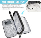 Electronics Organizer Travel Case, Electronic Accessories Storage Bag, Portable - Image 3