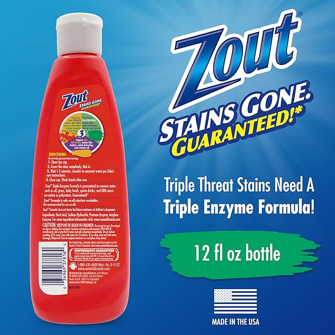 Zout Laundry Stain Remover, Triple Enzyme Formula - Image 2