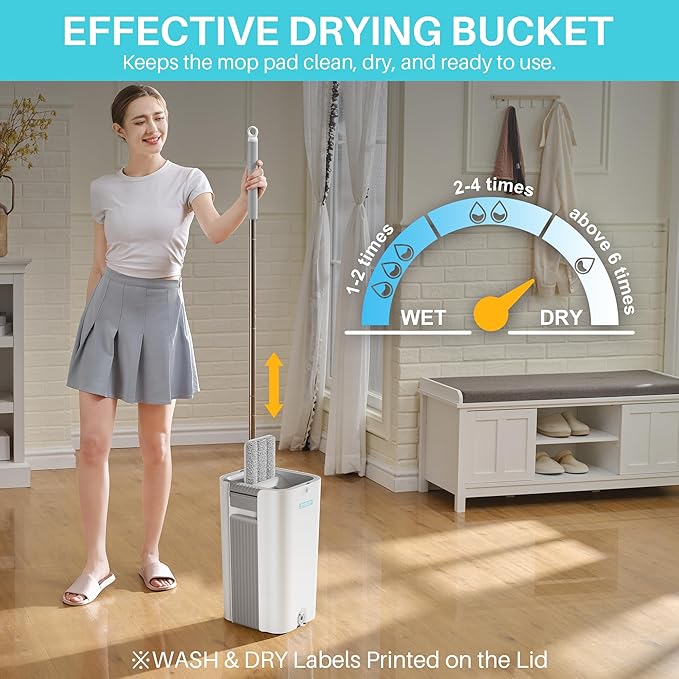 JOYMOOP 8L Large Capacity Flat Mop System - Image 3