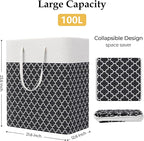 StorageRight Laundry Basket Hamper Large Collapsible Laundry Hamper - Image 2