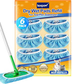 KEEPOW Reusable Dry Sweeping Cloths Microfiber Wet Pads Refill Compatible by KEEPOW