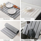Large Stone Drying Mat for Kitchen Counter, Quick Drying Mat, Glasses and - Image 6