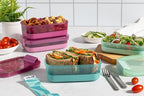 Ello 2-Pack Lunch Stack Plastic Food Storage Container Bento Box - Image 6