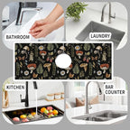 Absorbent Splash Guard Mat for Kitchen Sink, 15×5.5 Inch Cute Fast Drying Drip - Image 4