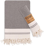 Evelynen Turkish Hand Towels for Bathroom & Kitchen Towels Decorative Set of 2 by EvelynenHome