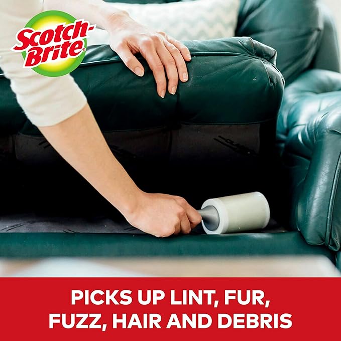 Scotch-Brite Lint Roller, Works Great on Pet Hair, 60 Sheets - Image 4