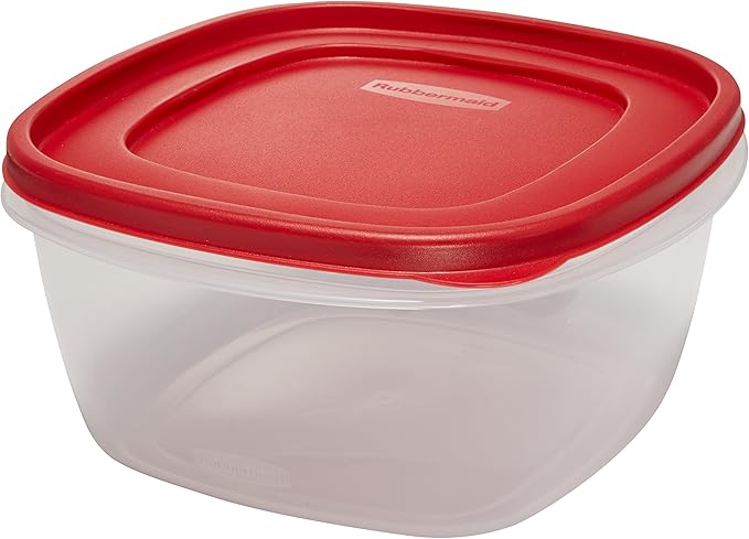 Rubbermaid Easy Find Lids Food Storage Container, 14 Cup, Racer Red - Image 3