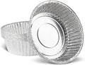PLASTICPRO 10'' Inch Round Tin Foil Pans Disposable Aluminum, Extra Deep by PLASTICPRO