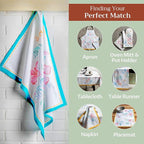 Maison d' Hermine Kitchen Towels Set of 3 100% Cotton 27.50" x 20" Reusable - Image 6