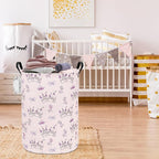 FANKANG Storage Basket, Nursery Hamper Canvas Laundry Basket Foldable - Image 4