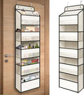 Over Door Organizer with 5 Large Pockets, Heavy Duty Hanging Organizer Storage by TYMENSH