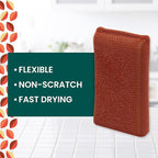 Scotch-Brite Harvest Dobie Scrubbing Pads, Non-Scratch Kitchen Sponge - Image 2