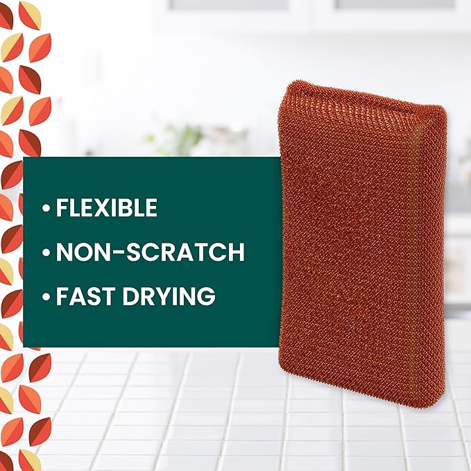 Scotch-Brite Harvest Dobie Scrubbing Pads, Non-Scratch Kitchen Sponge - Image 2