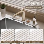Faucet Mat for Kitchen Sink, Diatomite Stone Drying Sink Protectors, Bathroom - Image 3