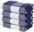 Homaxy 100% Cotton Waffle Weave Check Plaid Kitchen Towels, 13 x 28 Inches by Homaxy