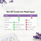 30 Hot or Cold Wrapped Moist Towels – 9'' x 9" Moist Towelettes Individually - Image 8