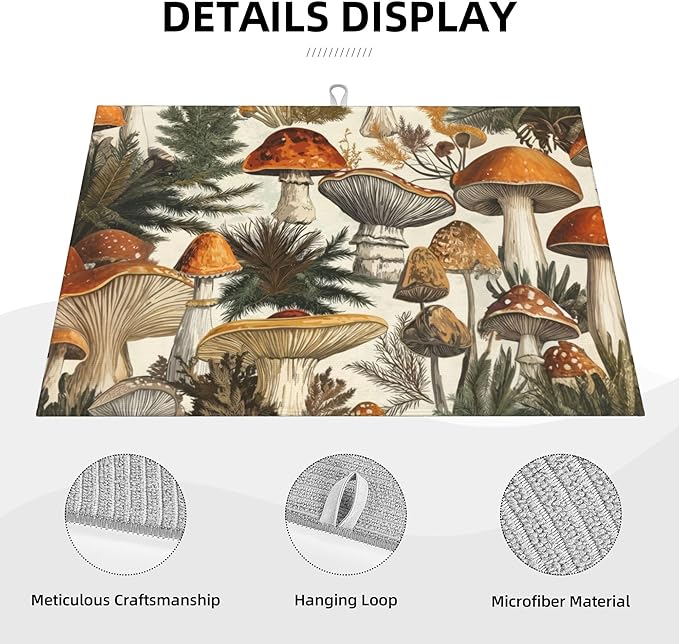 Mushroom Forest Dish Drying Mats - Image 3
