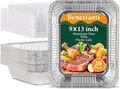 9x13 Inch Disposable Aluminum Foil Pans by Benestanti
