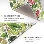 Watercolor Christmas Dish Drying Mat 18 x 24 Inch - Image 4