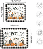 Halloween Dogs Dish Drying Mat for Kitchen Countertop 18x24 Raven Bat Pumpkin - Image 3