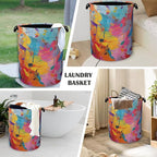 Colorful Music Symbols Laundry Basket, Foldable - Image 4