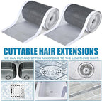 2 Pack 4 Inch x 33 ft Linear Shower Drain Hair Catcher Screen Disposable - Image 3