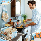 Breling Set of 6 Summer Beach Kitchen Towels Coastal Dish Towel Bathroom - Image 4