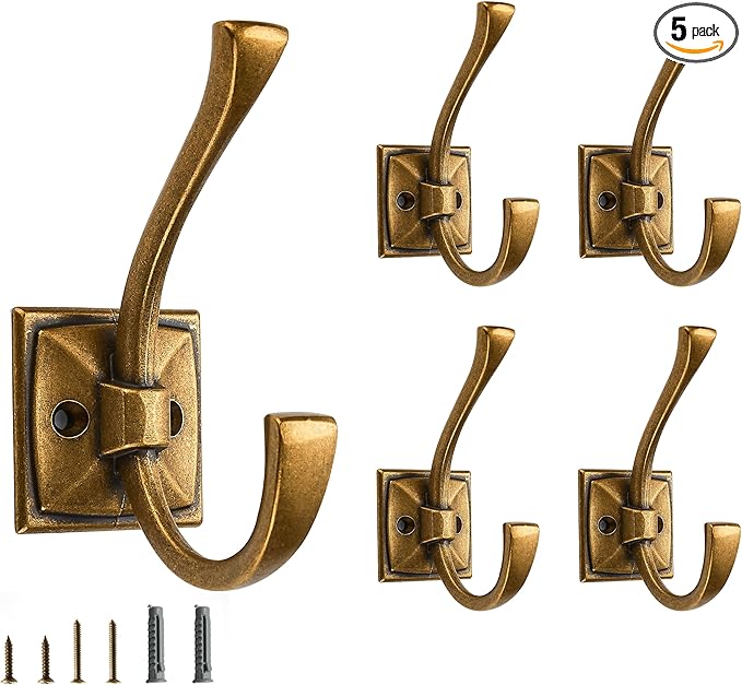 5 Pack Decorative Heavy Duty Towel Hooks by CABDM