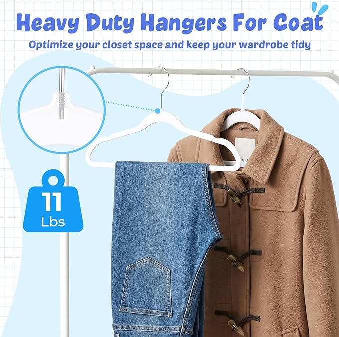 HOUSE DAY 13.5 Inch Kids Hangers 50 Pack - Image 6