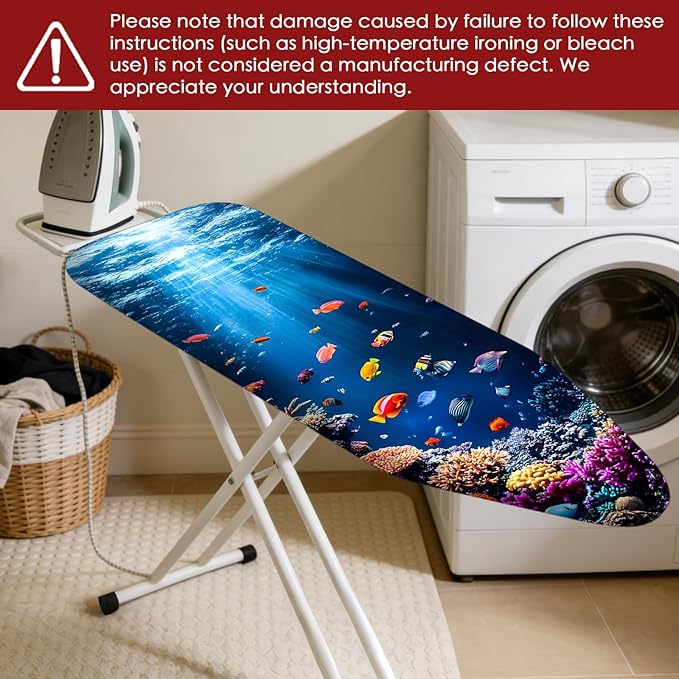Nuxovilar Ironing Board Cover Needle Cotton 15x54 Inches | Ironing Board Cover - Image 7