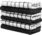 Bumble Premium Cotton Dish Cloths 12" x 12"| Black Design | 405 GSM | Highly - Image 5