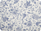 Giwawa Chinoiserie Flower Dish Drying Mat Blue Leaves Dishes Drying Pad by Giwawa