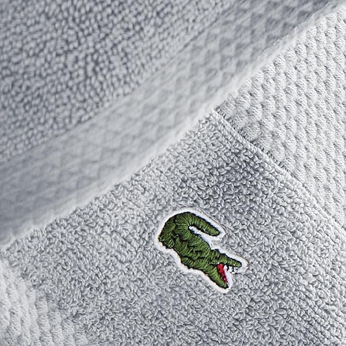 Lacoste Heritage 100% Supima Cotton Wash Cloth, Premium Super Soft Bath Towel - Image 3