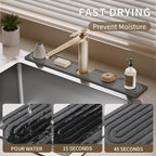 Faucet Mat for Kitchen Sink, Diatomite Stone Drying Sink Protectors, Bathroom - Image 6