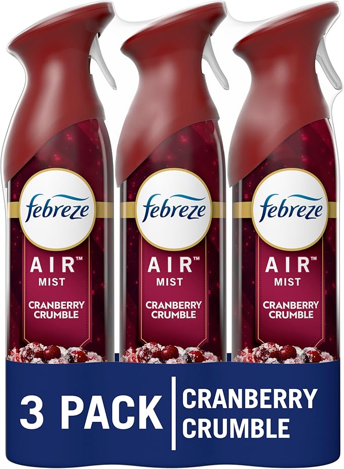 Febreze Air Freshener Spray, Odor-Fighting Room Spray, Cranberry Crumble Scent by Febreze