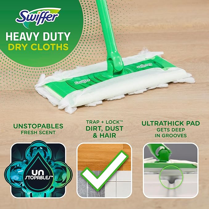 Swiffer Sweeper Heavy Duty Dry Multi-Surface Cloth Refills - Image 2