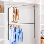 Simple Houseware Adjustable Closet Hanging Rod - Image 6
