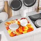 Autumn Pumpkin Maple Leaf Dish Drying Mat - Image 6