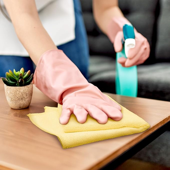 Simple Houseware 3-Pack Microfiber Cleaning Towels, Heavy-Duty & Reusable Cloths - Image 4