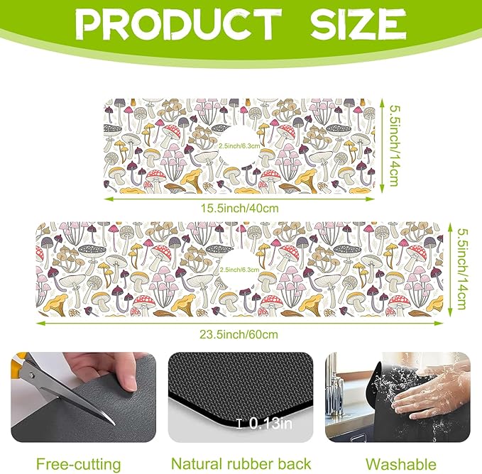 Kitchen Sink Splash Guard Faucet Mat Super Absorbent Fast Drying Mat Guard - Image 2