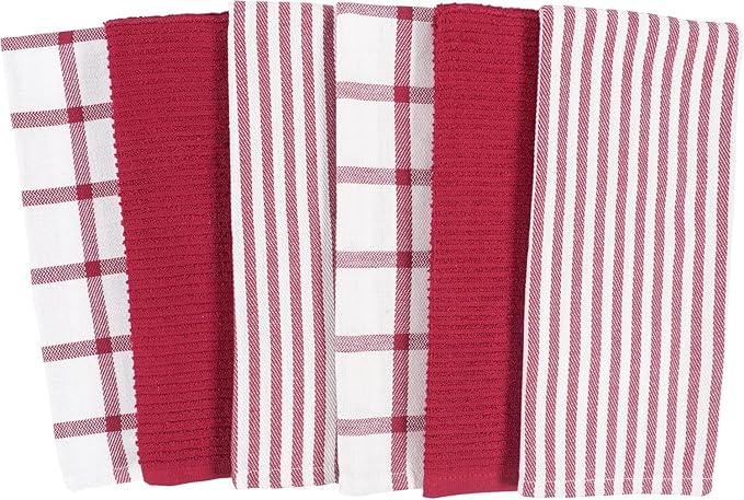 KAF Home Premium Kitchen Towels, Large 100% Cotton, Flat & Terry Absorbent Dish - Image 7