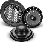 Mudder 3 Pcs Kitchen Sink Drain Strainer and Stopper Stainless Steel Garbage by Mudder