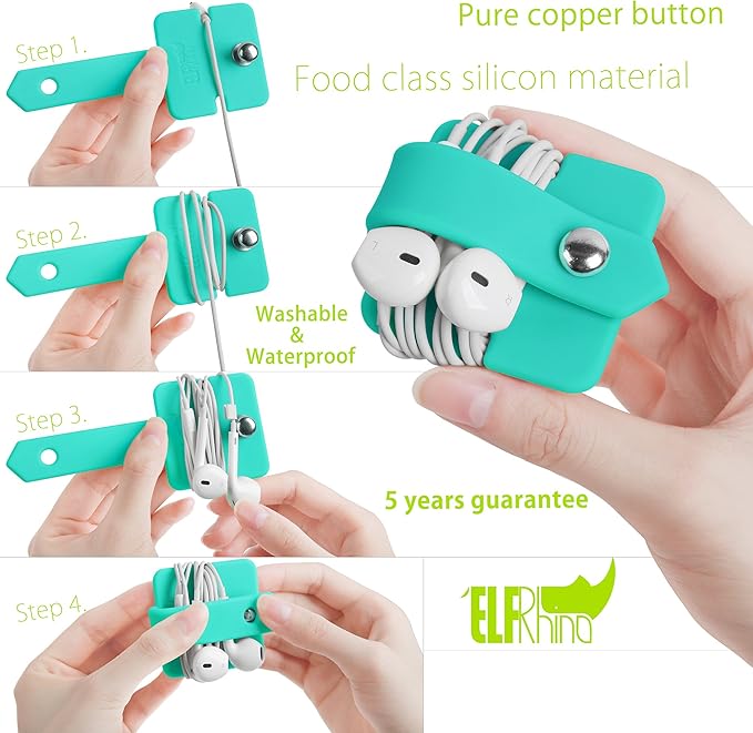Cord Organizer Earbuds Holder Earphone Wrap Earphones Organizer Headset - Image 6