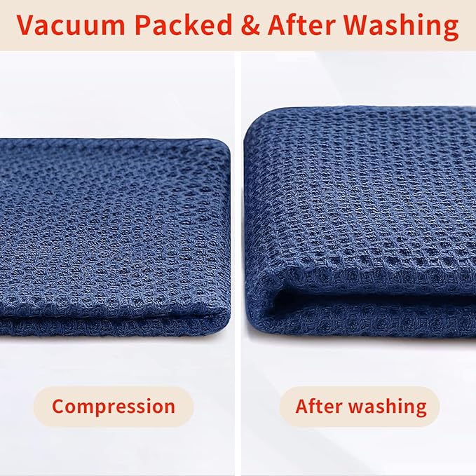 Homaxy 100% Cotton Waffle Weave Kitchen Dish Towels, Ultra Soft Absorbent Quick - Image 8
