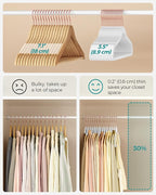 SONGMICS Slim Velvet Hangers, Non-Slip Clothes Hangers - Image 5