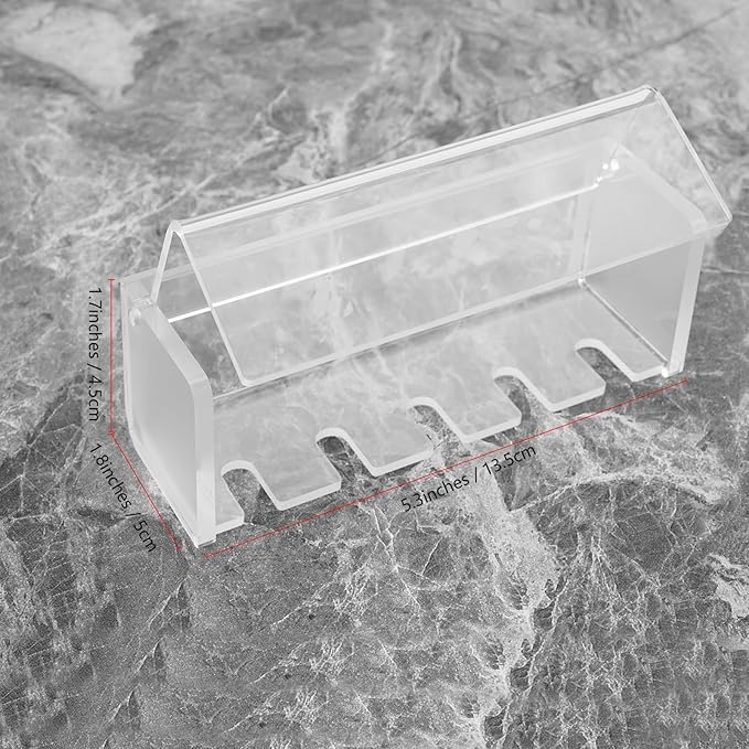 5 Slots Wall Mount Toothbrush Holder - Image 2