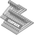 SPECILITE Wire Hangers 150 Pack, Metal Wire Clothes Hanger Bulk by SPECILITE