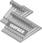 SPECILITE Wire Hangers 150 Pack, Metal Wire Clothes Hanger Bulk by SPECILITE