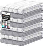 Homaxy Premium Cotton Kitchen Towels 16"x 28", Large Natural Ring Spun 390 GSM by Homaxy